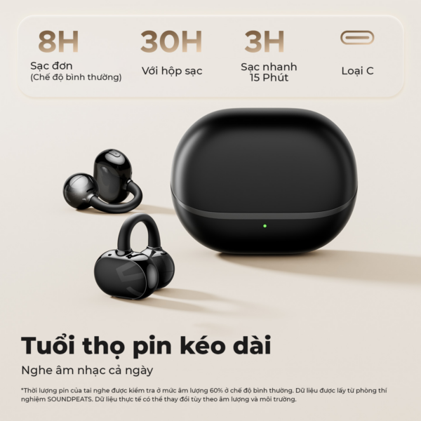 Tai nghe Bluetooth thể thao SoundPEATS POP Clip Tai nghe Bluetooth thể thao SoundPEATS POP Clip