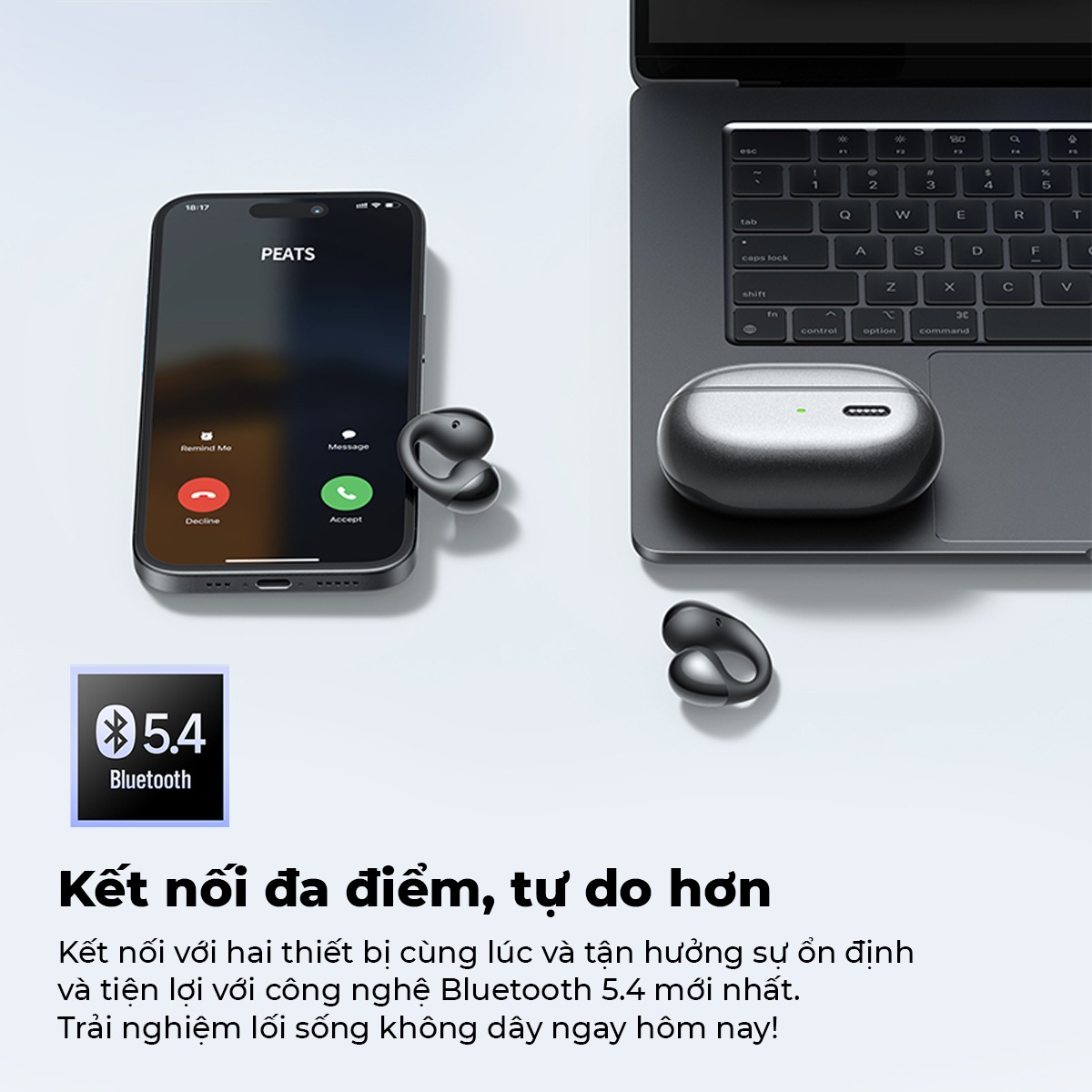 Tai nghe Bluetooth thể thao SoundPEATS Pearlclip Pro Tai nghe Bluetooth thể thao SoundPEATS Pearlclip Pro