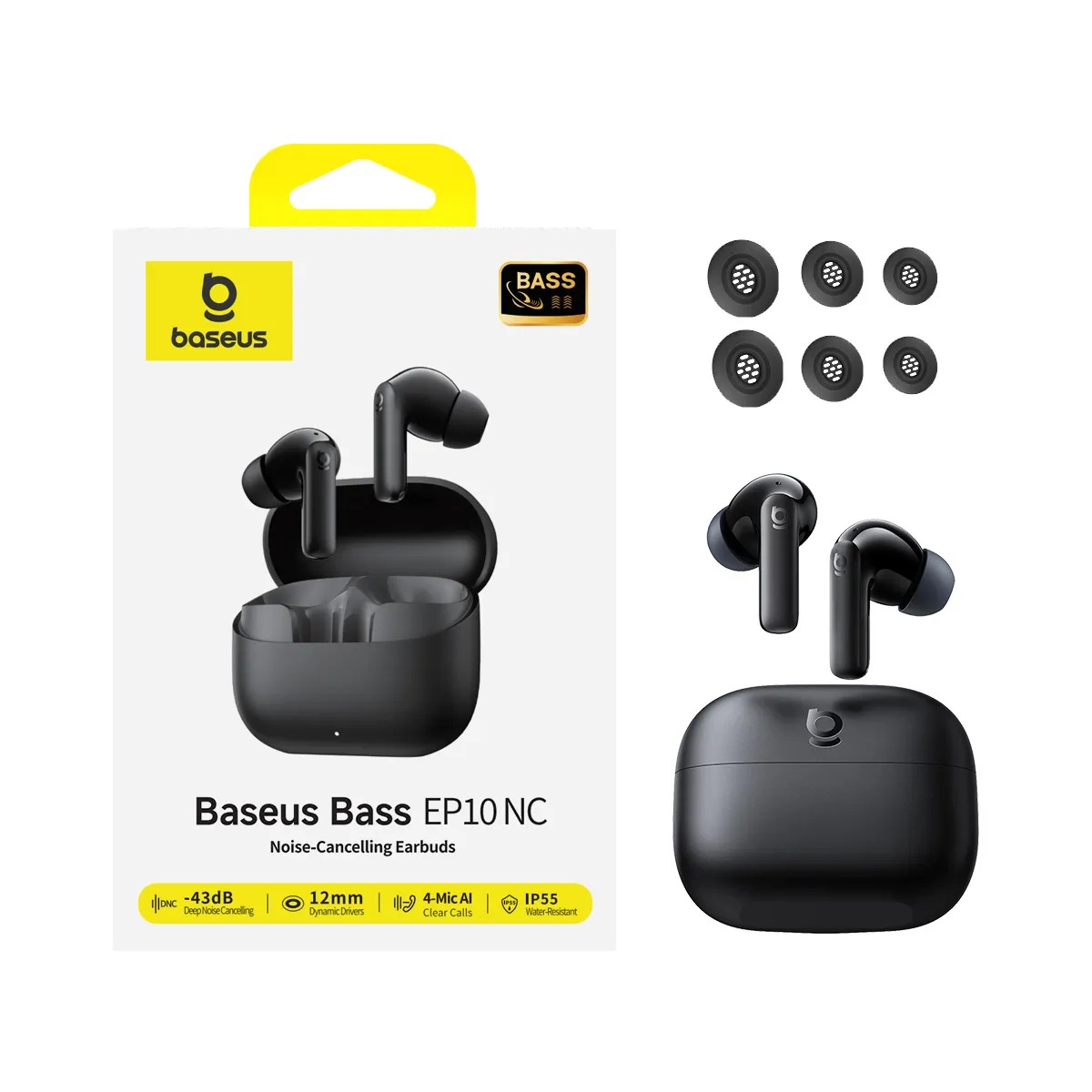 Tai nghe Bluetooth True Wireless Baseus Bass EP10 NC Tai nghe Bluetooth True Wireless Baseus Bass EP10 NC