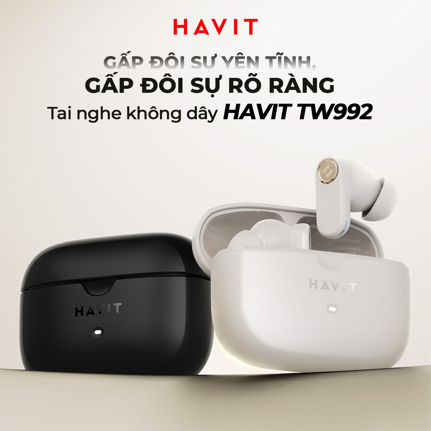 Tai nghe Bluetooth True Wireless Havit TW992 - ANC