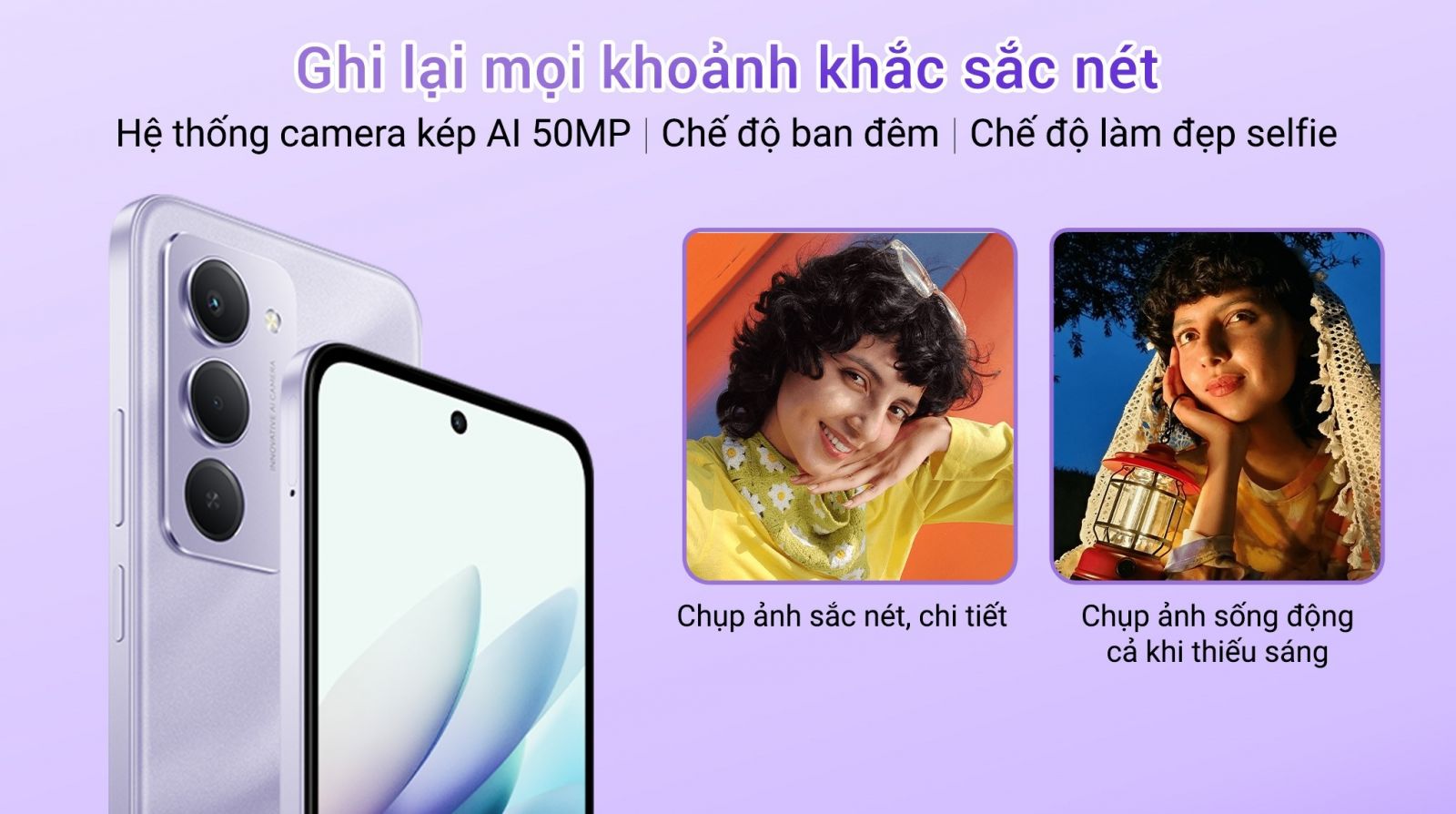 3.6. Camera 50MP AI: Trải nghiệm nhiếp ảnh chuyên nghiệp trong tầm tay