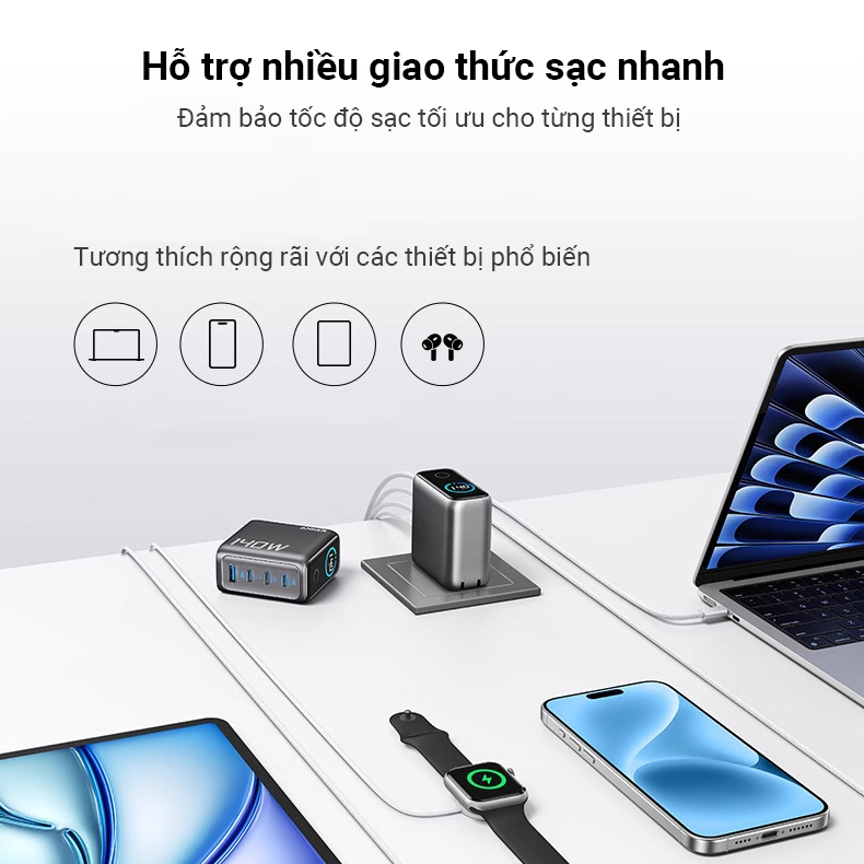 Sạc Anker Zolo 3C1A 140W kèm cáp USB-C B2697 4