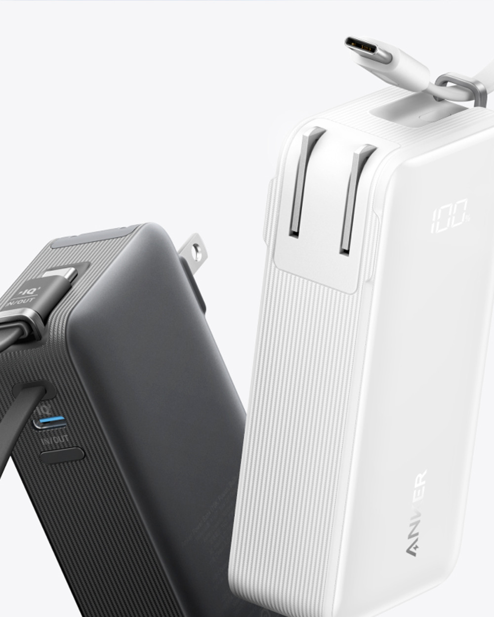 Sạc dự phòng Anker 10000mAh 30W tích hợp cáp USB-C có chân cắm A1637