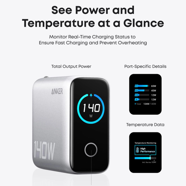 Sạc Anker Zolo 3C1A 140W kèm cáp USB-C B2697 1