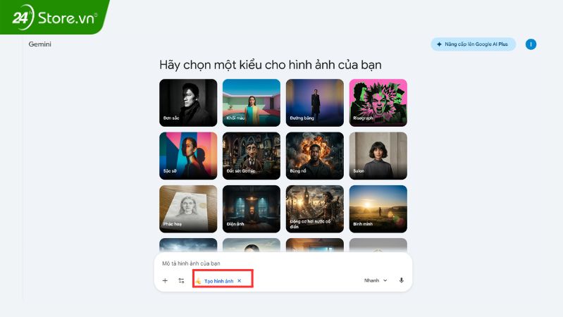 Hướng dẫn sửu dụng Nano Banana 2 trên Gemini AI
