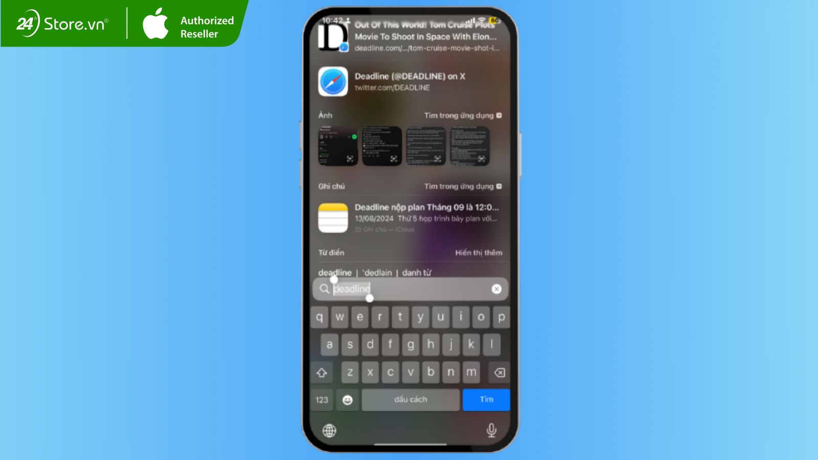 Tìm lại tin nhắn và email cũ trong vài giây