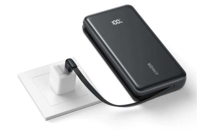 Sạc dự phòng Anker 20000mAh 22.5W tích hợp cáp USB-C A110E 5