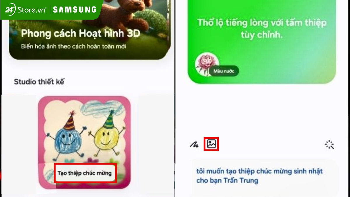 Cách tạo thiệp trên Galaxy S26 Series 1