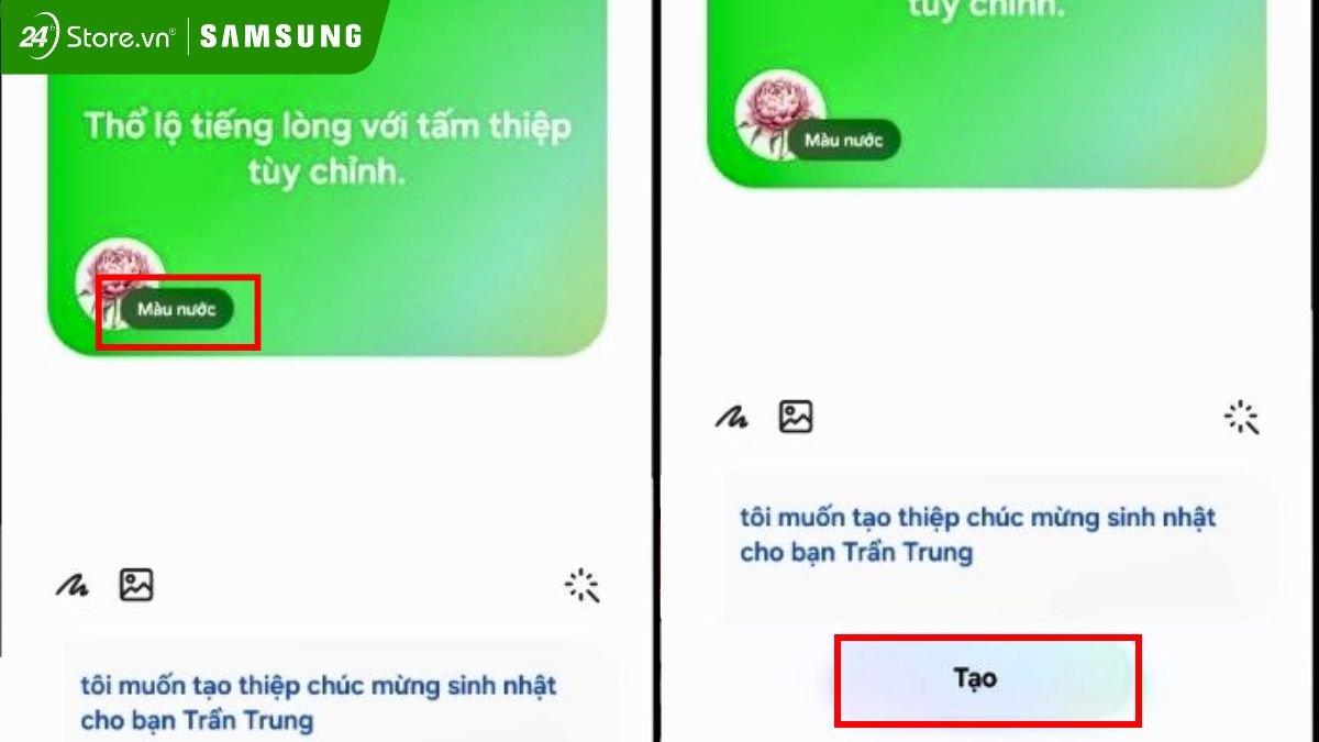 Cách tạo thiệp trên Galaxy S26 Series 2