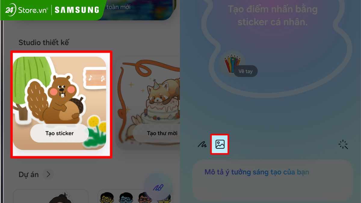 Tạo sticker cá nhân hóa với Creative Studio 2