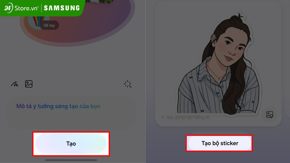 Tạo sticker cá nhân hóa với Creative Studio 3