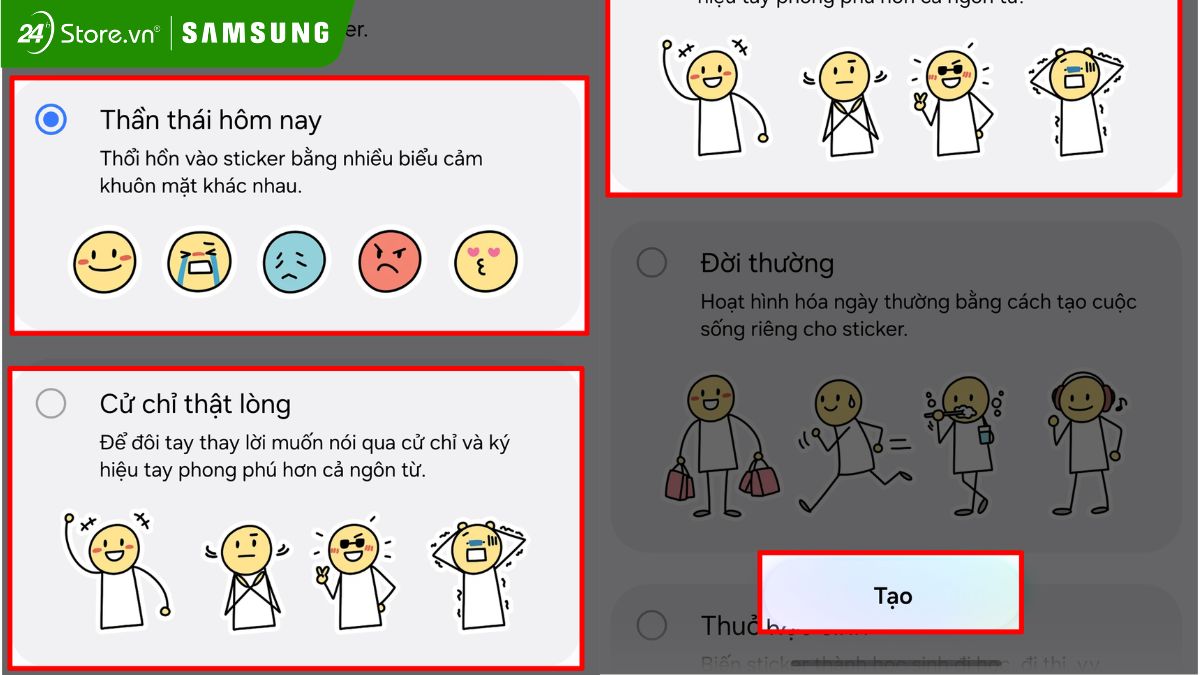 Tạo sticker cá nhân hóa với Creative Studio 4