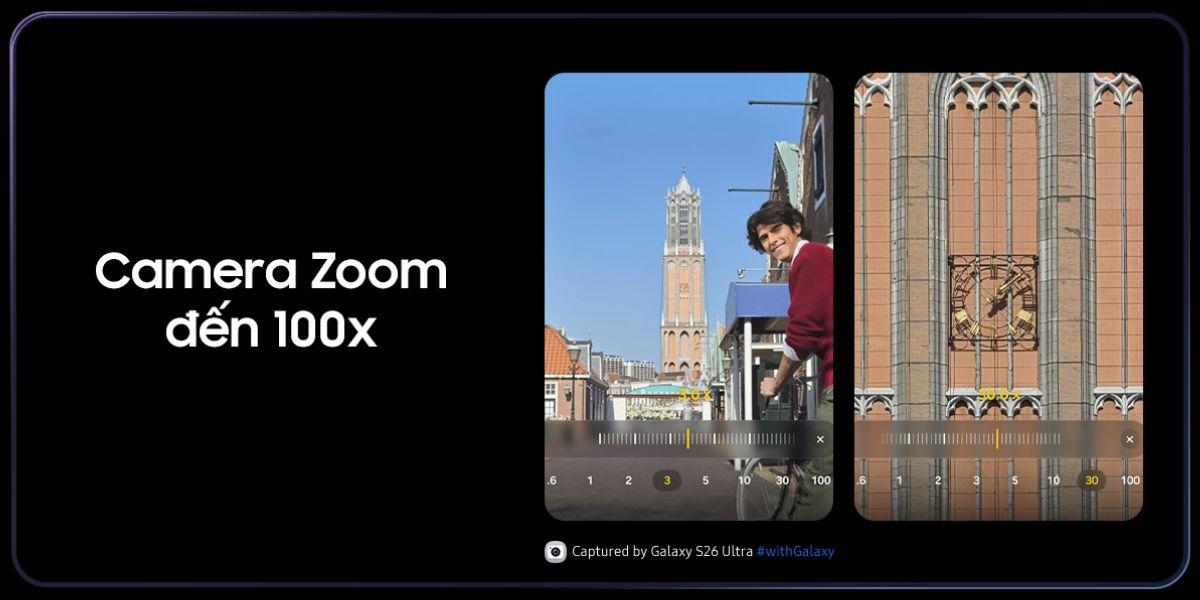 3.3. Khám phá hệ thống camera đột phá trên Samsung Galaxy S26 Ultra 256GB Chính hãng