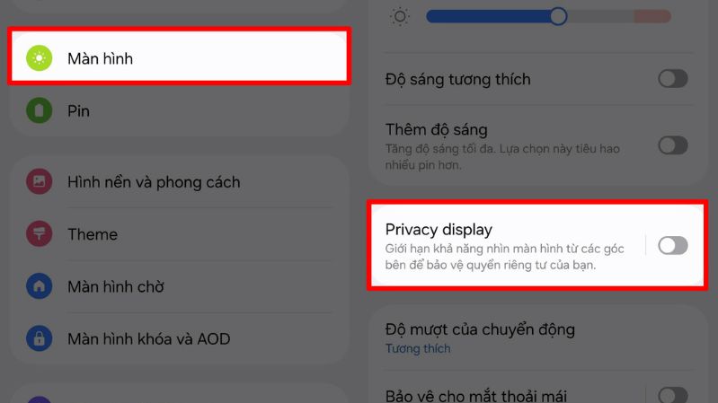 Cách bật chống nhìn trộm trên Galaxy S26 Ultra
