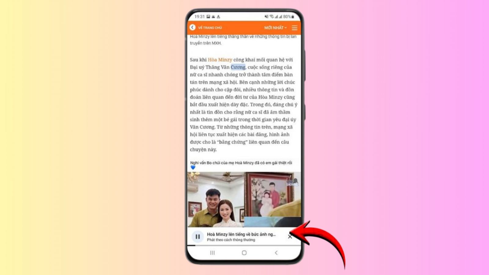 Bước 4: Hoàn tất đọc trang.