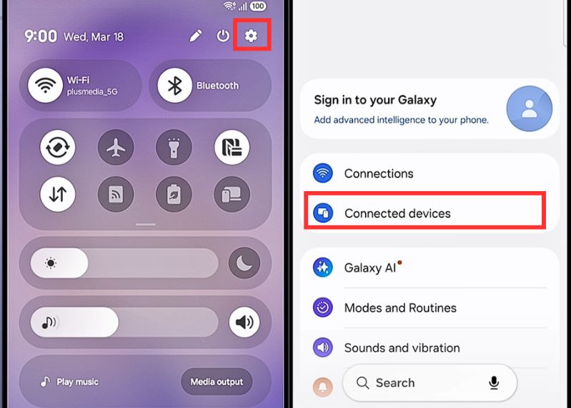 Hướng dẫn sử dụng Quick Share để chia sẻ file với iPhone trên Galaxy S26 series