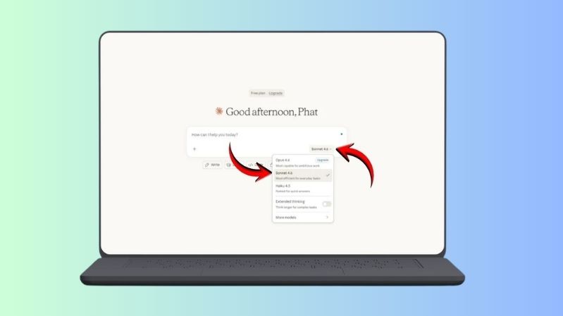 Bước 3: Bắt đầu sử dụng Claude AI ngay trên máy tính.