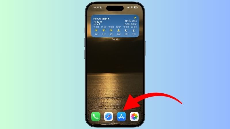 Bước 1: Mở App Store.