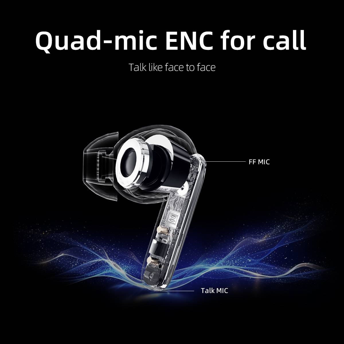 Tai nghe True Wireless QCY T13 ANC2 HT09