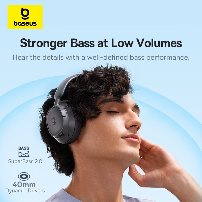 Tai nghe chụp tai Baseus Bass BH1