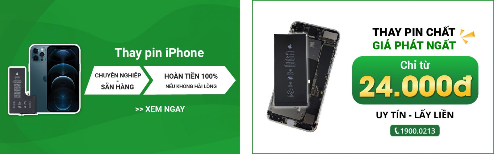 Linh kiện pin chất lượng cao, giá rẻ tại 24hStore