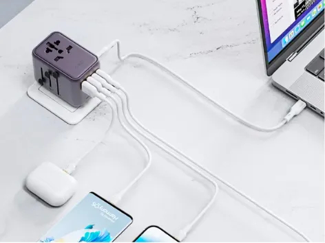 Củ sạc đa năng Aukey PA-TA08A PD65W nhiều cổng 2