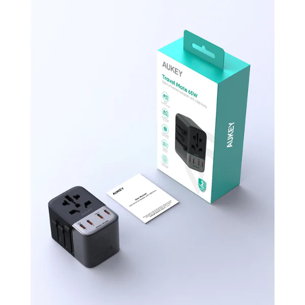 Củ sạc đa năng Aukey PA-TA08A PD65W nhiều cổng 5