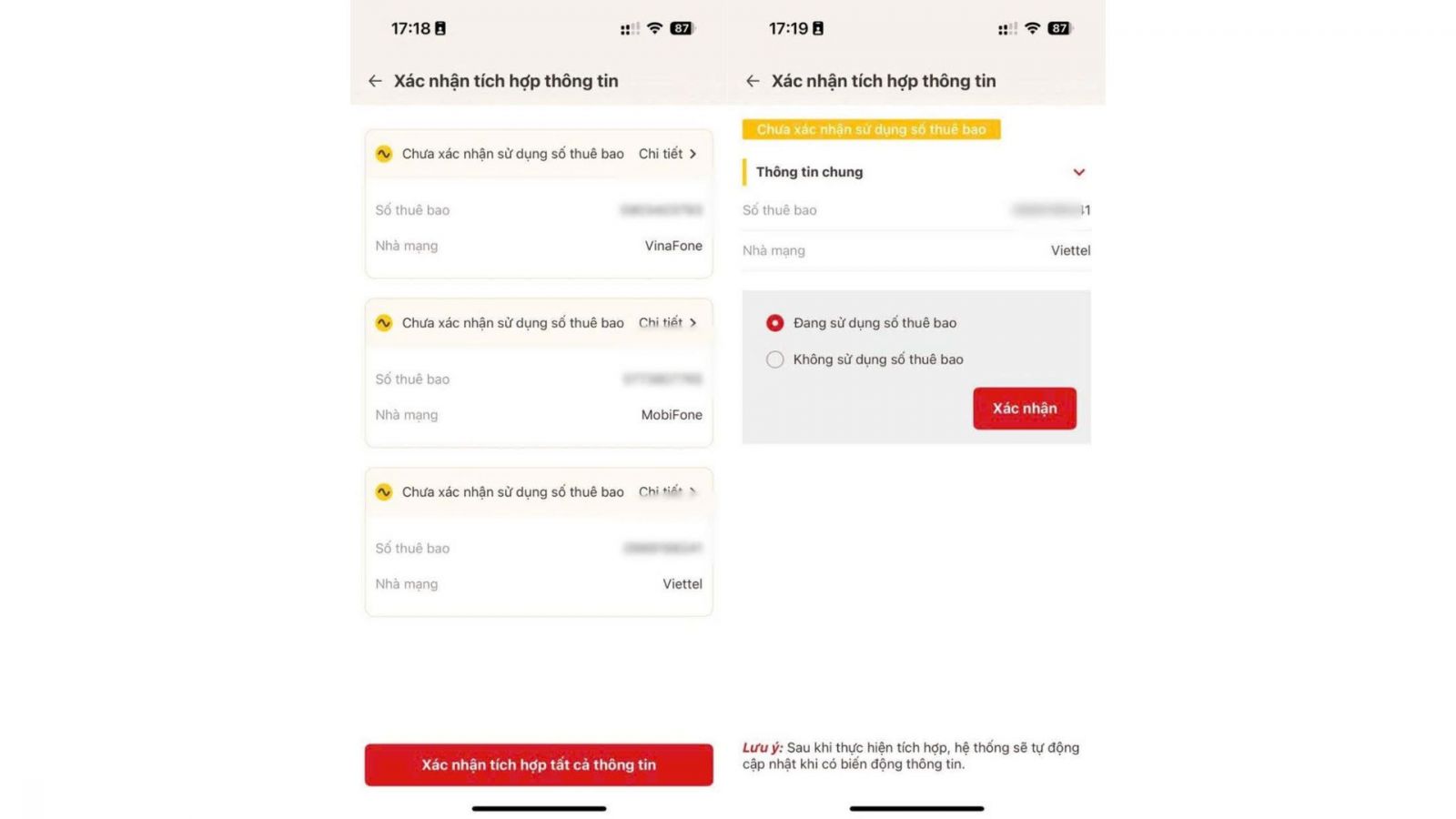 Xác thực SIM chính chủ qua VNeID