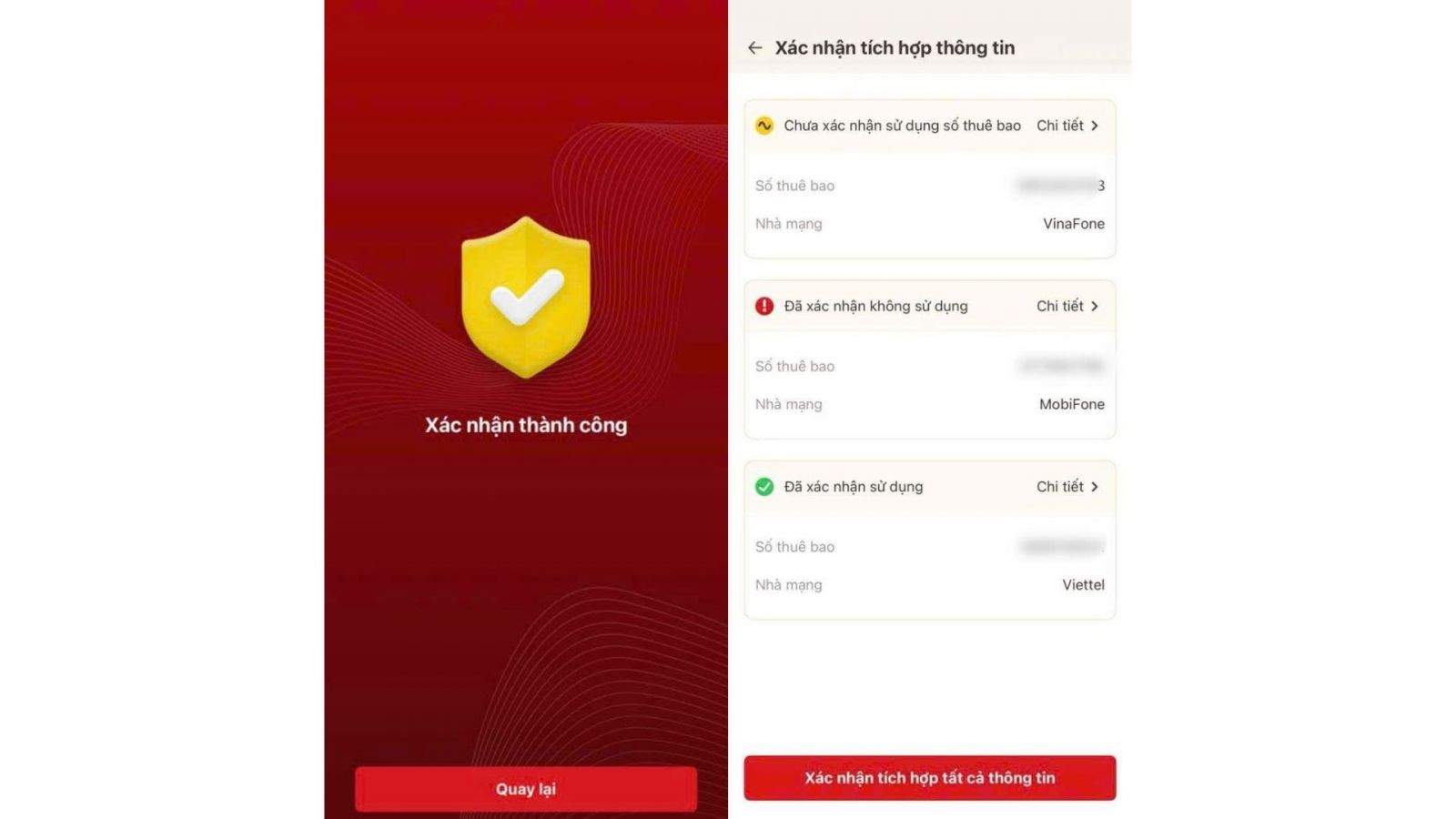 Xác thực SIM chính chủ qua VNeID