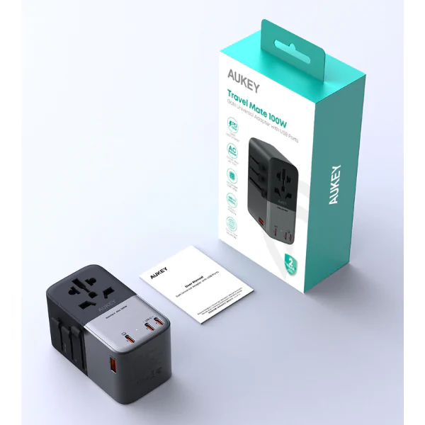 Củ sạc đa năng Aukey PA-TA09A PD100W nhiều cổng 1