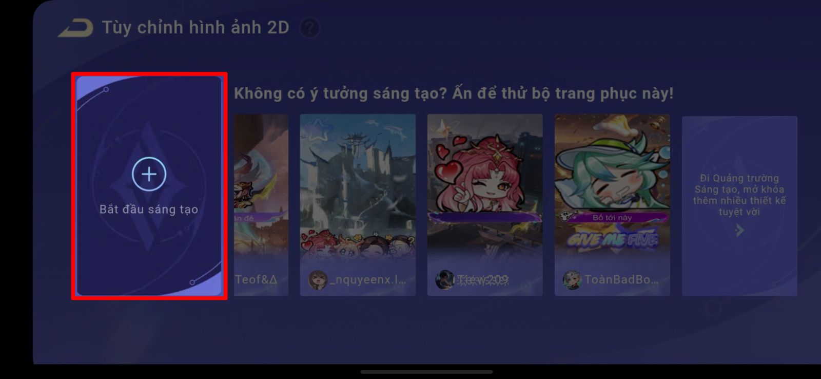Cách tạo ảnh đại diện khi vào trận Liên Quân