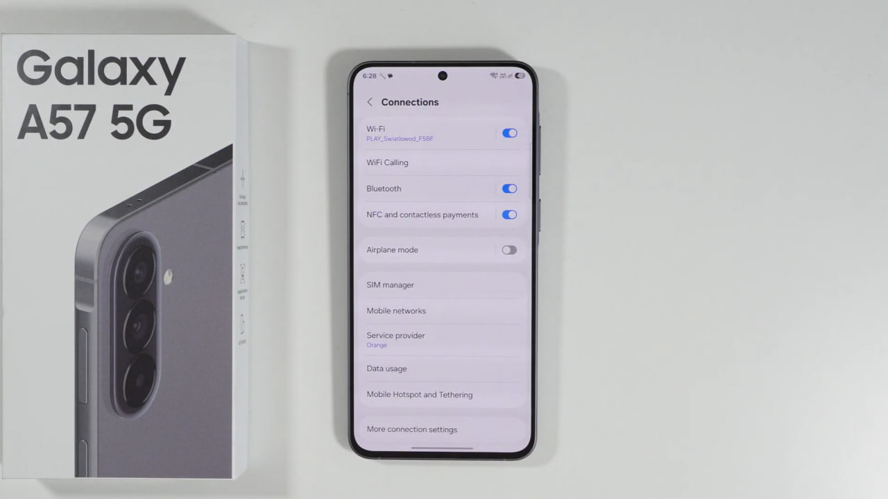 eSIM trên Galaxy A57 5G