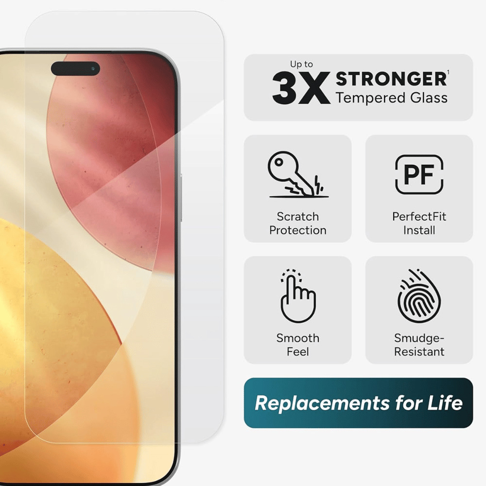 Dán cường lực iPhone 17 ZAGG Plus Edge