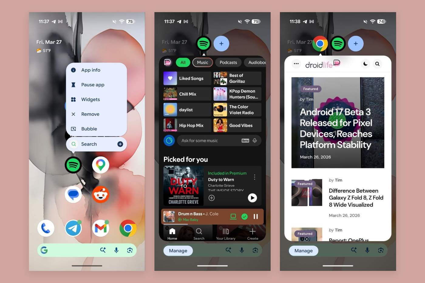 Android 17 vừa ra mắt