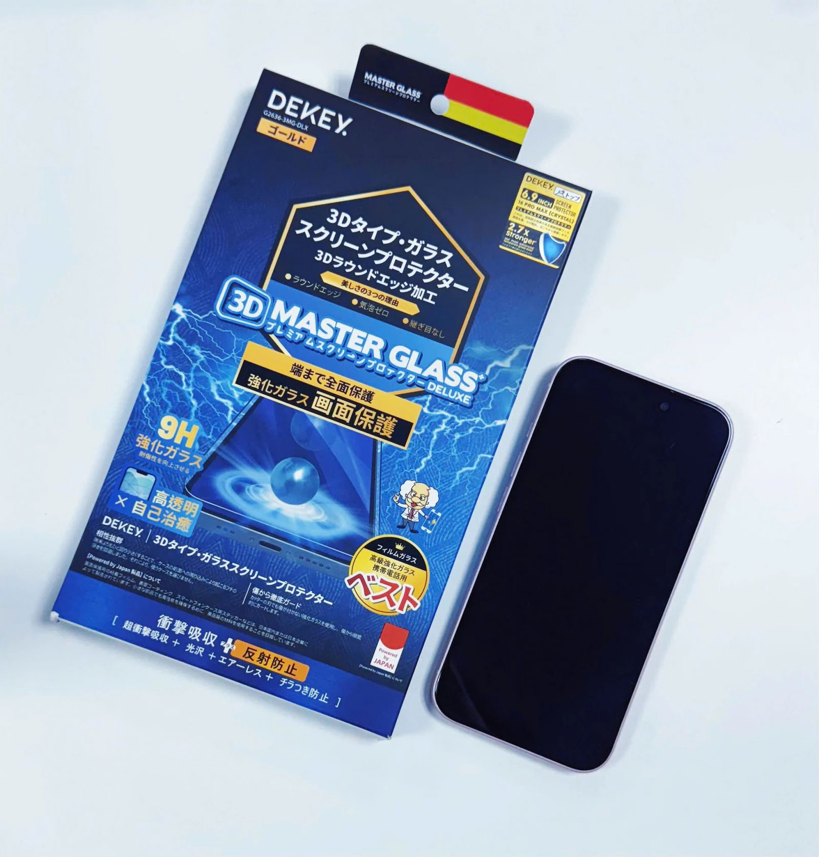 Miếng dán cường lực iPhone 16 Pro Max Dekey Deluxe