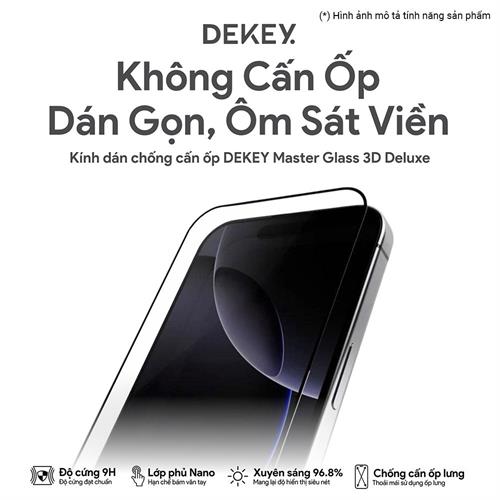 Miếng dán cường lực iPhone 16 Pro Max Dekey Deluxe