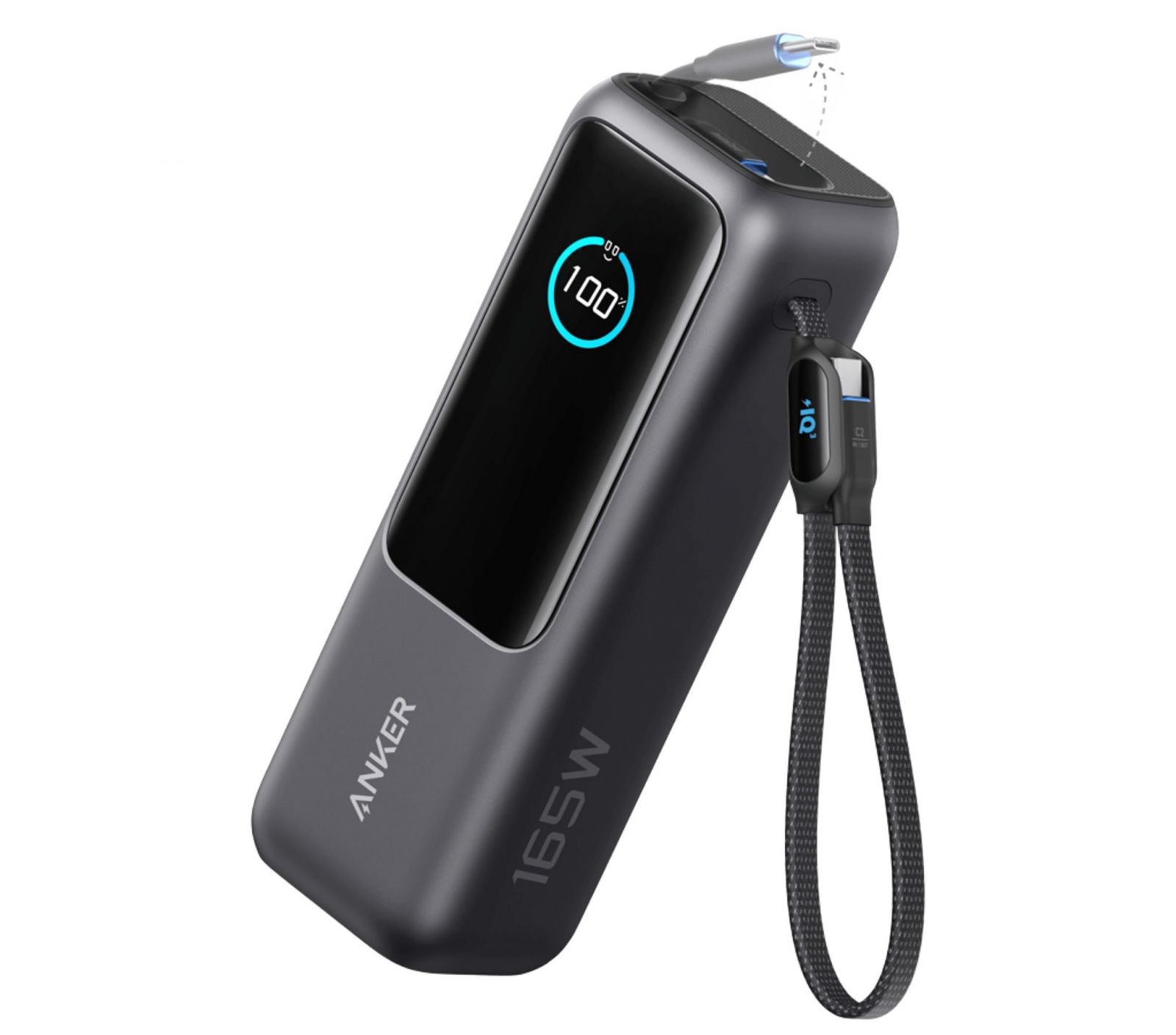 Pin dự phòng Anker Zolo 25000mAh 165W 1C1A tích hợp cáp USB-C A1695 Pin dự phòng Anker Zolo 25000mAh 165W 1C1A tích hợp cáp USB-C A1695