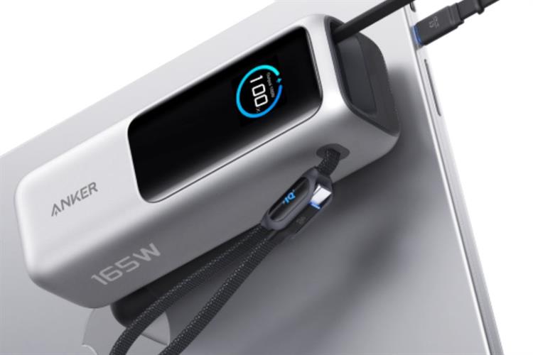 Pin dự phòng Anker Zolo 25000mAh 165W 1C1A tích hợp cáp USB-C A1695