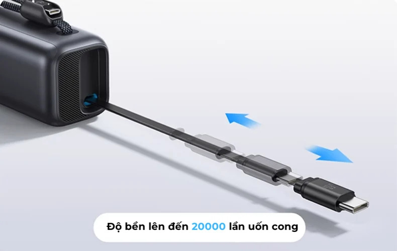 Pin dự phòng Anker Zolo 25000mAh 165W 1C1A tích hợp cáp USB-C A1695