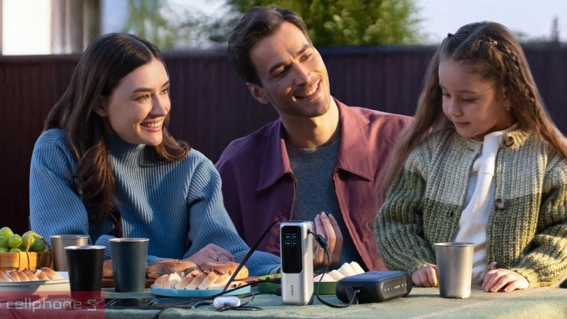 Pin dự phòng Anker Zolo 25000mAh 165W 1C1A tích hợp cáp USB-C A1695