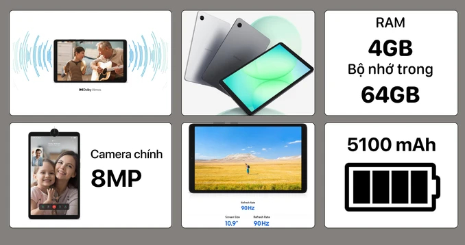 Samsung Galaxy Tab A11 WIFI 4GB/64GB Chính hãng 6