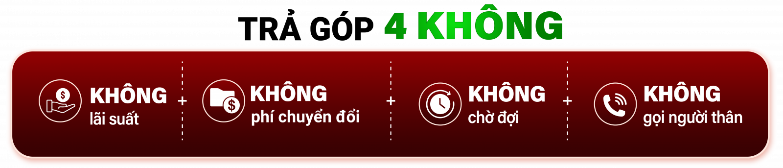 Trả góp 4 không
