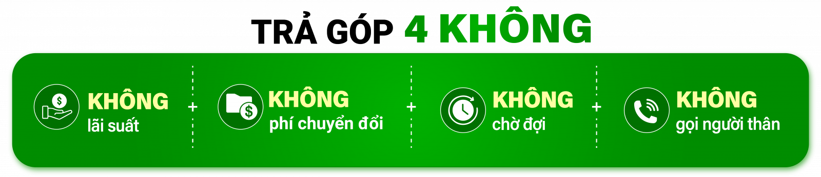 Trả góp 4 không