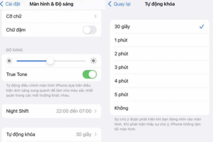 Để tiết kiệm pin hơn cũng như tăng khả năng bảo mật