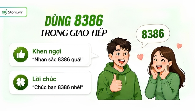 Cách dùng 8386 trong giao tiếp