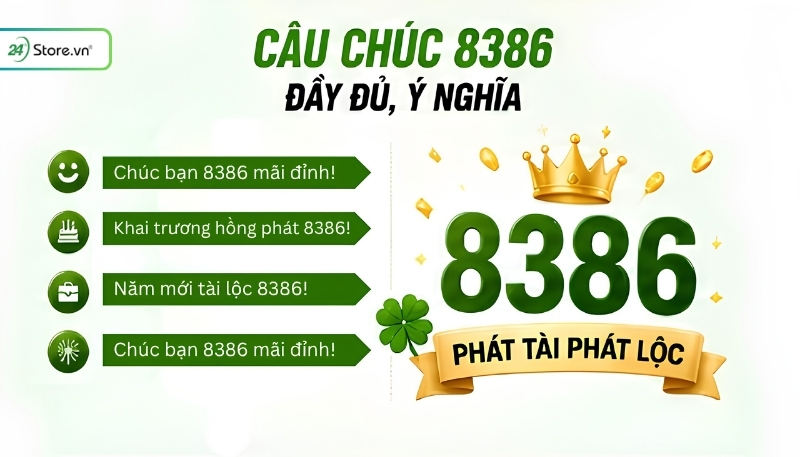Câu chúc 8386 ý nghĩa