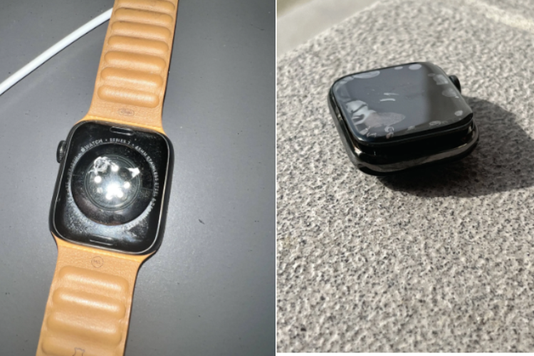 Apple Watch Series 7 người dùng Apple Watch Series 7 đã phản ánh tình trạng nóng lên và bốc khói của thiết bị.