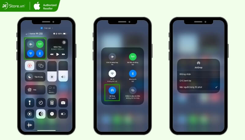 Cách chuyển dữ liệu từ iPhone sang iPad bằng AirDrop thủ công