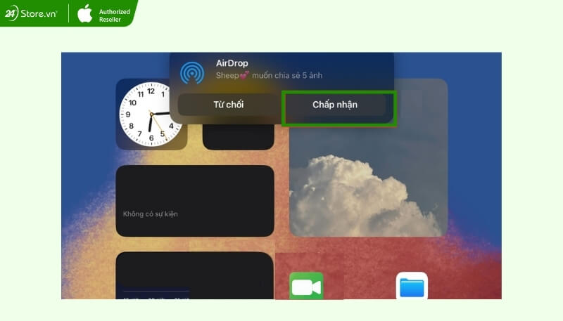 Chuyển dữ liệu từ iPhone sang iPad qua AirDrop