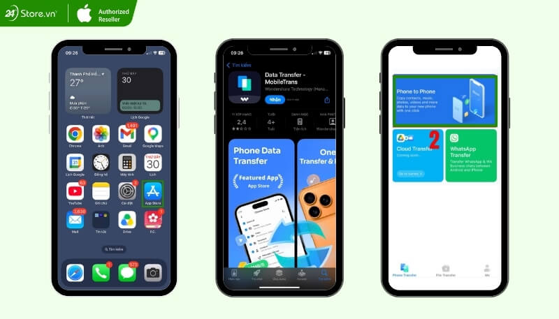Sử dụng Phone Transfer để chuyển dữ liệu từ iPhone sang iPad